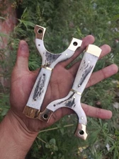 Handmade Traditional Catapult Powerful Slingshot Hunting Target Archery Shooting