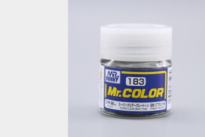 Mr.Hobby C183 Super Clear Gray Tone (Semi gloss) 10ml Cellulose Paint New
