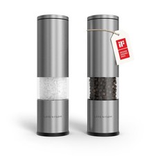 LARS NYS M Salt and Pepper Grinder Set Manual, Stainless Steel Salt and Pep