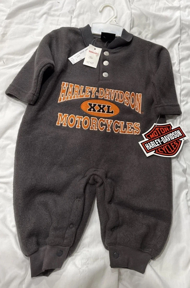 Combinaison Bébé Harley Davidson Taille 18 Mois - Occasion Très Bon état - Adorable