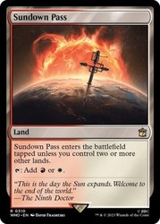 Sundown Pass (310/1448) Universes Beyond: Doctor Who