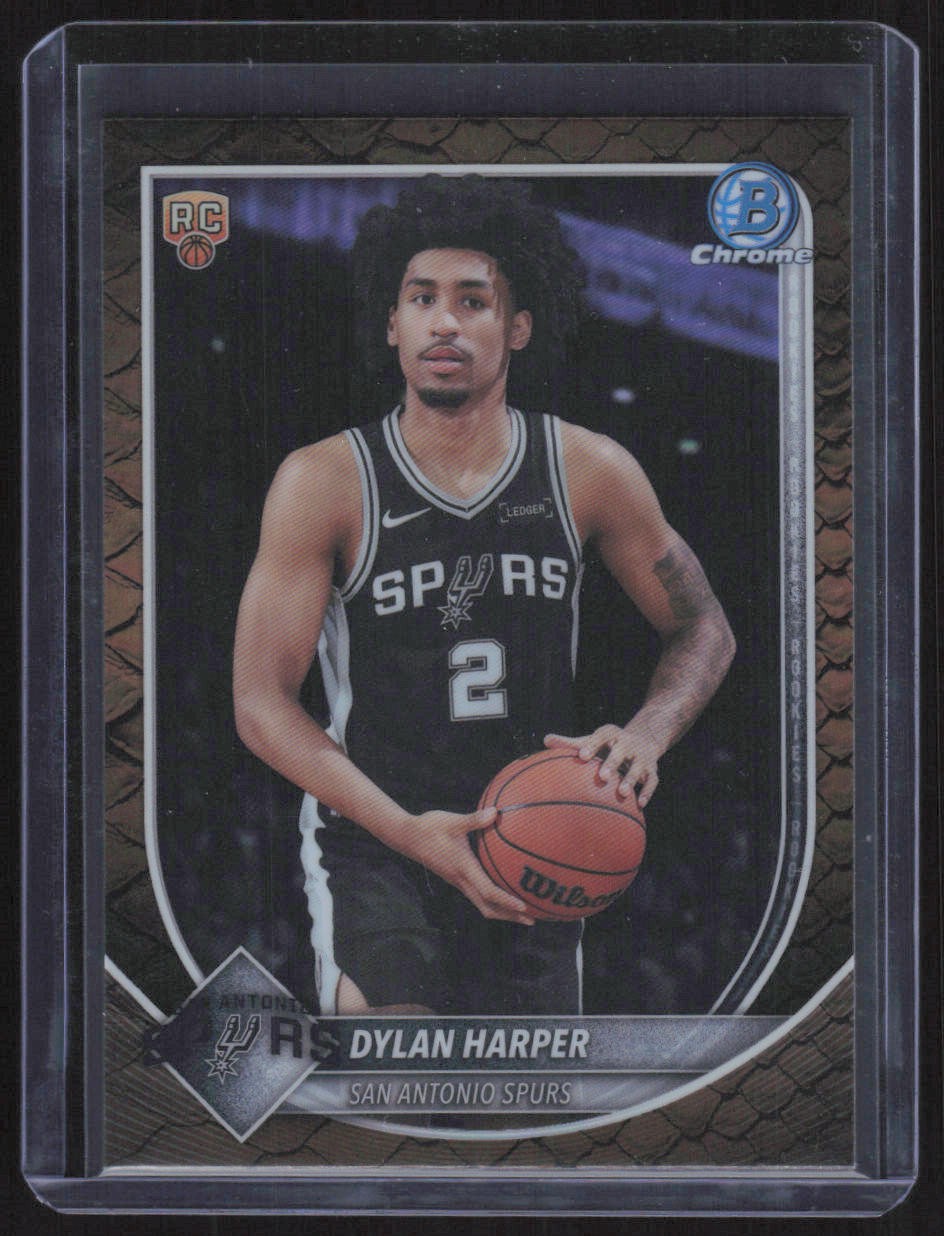 2025-26 Bowman #BCV-2 Dylan Harper Chrome Reptilian Refractor