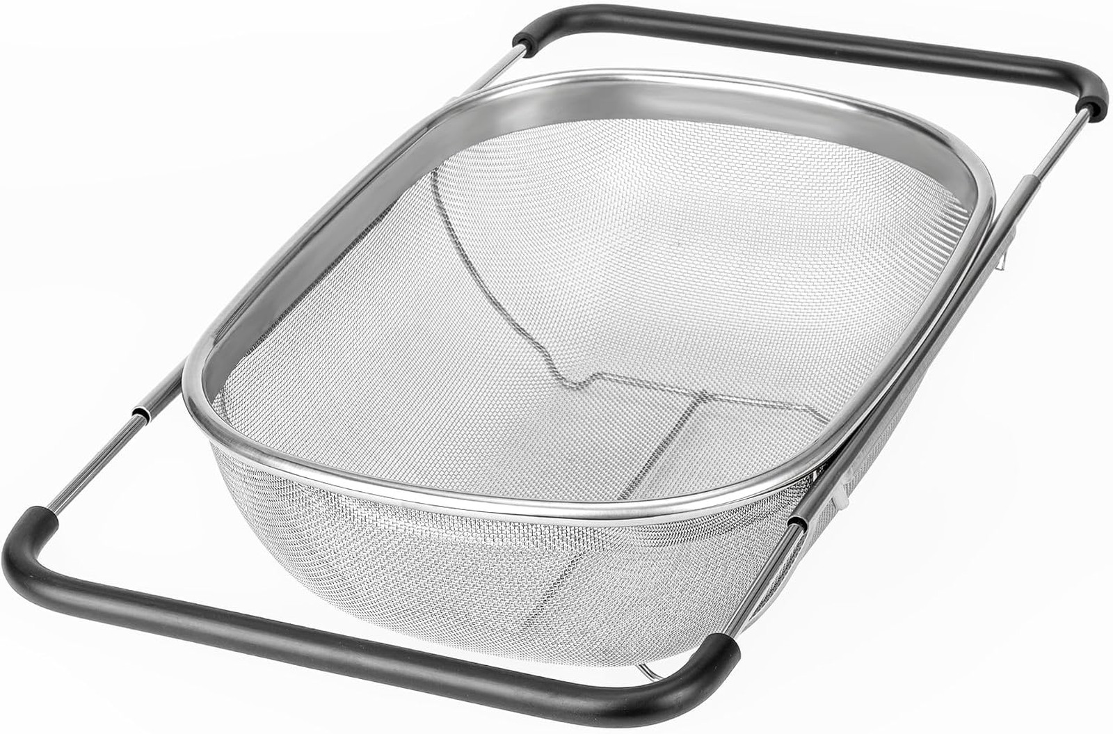 Colador sobre fregadero cesta coladora de malla de acero inoxidable 6 cuartos con