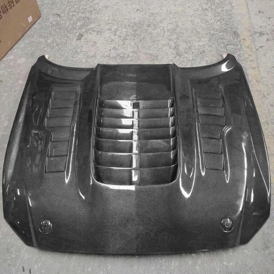 GT500 Style Carbon Fiber Engine Cover for 2015-2017 Ford Mustang by sea - Image 2 of 4
