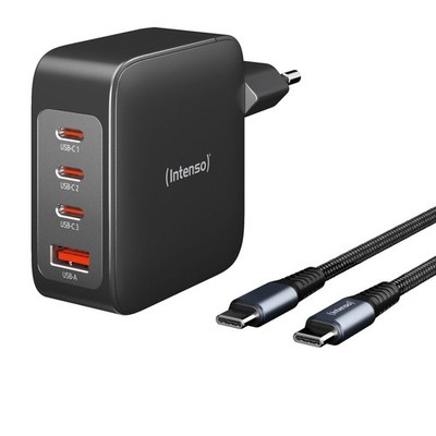 Intenso Power Adapter W140 SET 2x USB-C 1x USB-A inkl. Kabel Ladegerät