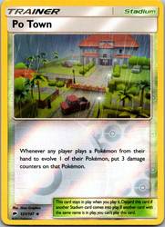 Po Town 121/147 Burning Shadows Reverse Holo Uncommon
