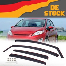 Schwarz getönt Windabweiser Regenabweiser Für Ford Fiesta 2008-2017 4-Tlg Set