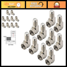 Coaxial Cable Right Angle Connector F Type Female to Male Adapter - 90 Degree, P