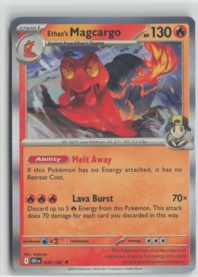 Ethan's Magcargo 036/182 Rare SV10: Destined Rivals NM Holo