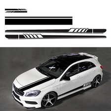 BLAJR Universal Racing Stripes Car Stickers Sport DIY Styling Black
