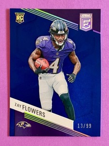 2023 Panini Donruss Elite - Rookies Zay Flowers #200 Blue /99 (RC)