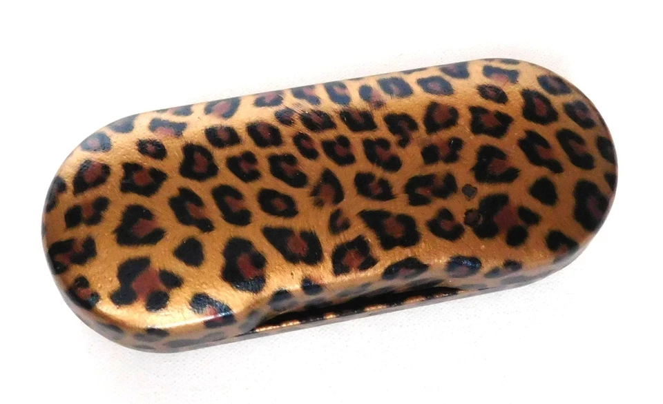 Estuche rígido para gafas de sol con estampado de leopardo Guess estuche con estampado de animales Y2K Foto 3 de 3