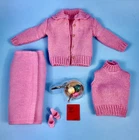 Vintage 1960s Barbie Doll REPRODUCTION of PINK Knitting Pretty #957, Complete
