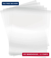 50 Sheets 4 Mil Heat Resistant Clear Acetate Sheets, A4 Blank Mylar Stencil Pape