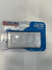 Dolfino Premier Silicone Swim Cap Latex Free Fits All White -X