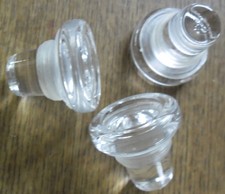Glasstöpsel, Flaschenstöpsel, 3 Stück