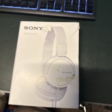 Sony MDR-ZX110 White Ear-Pad Headband Headphones 3.5mm Jack