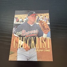 Chipper Jones 1995 Fleer Ultra Card #5. Checklist. Atlanta Braves