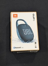 JBL CLIP 5 BLUE, NEW IN BOX Waterproof, Dustproof, Bluetooth Speaker, Sealed 