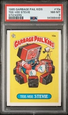 1985 Garbage Pail Kids Original Series 1 #10a Tee-Vee Stevie PSA NM-MT 8