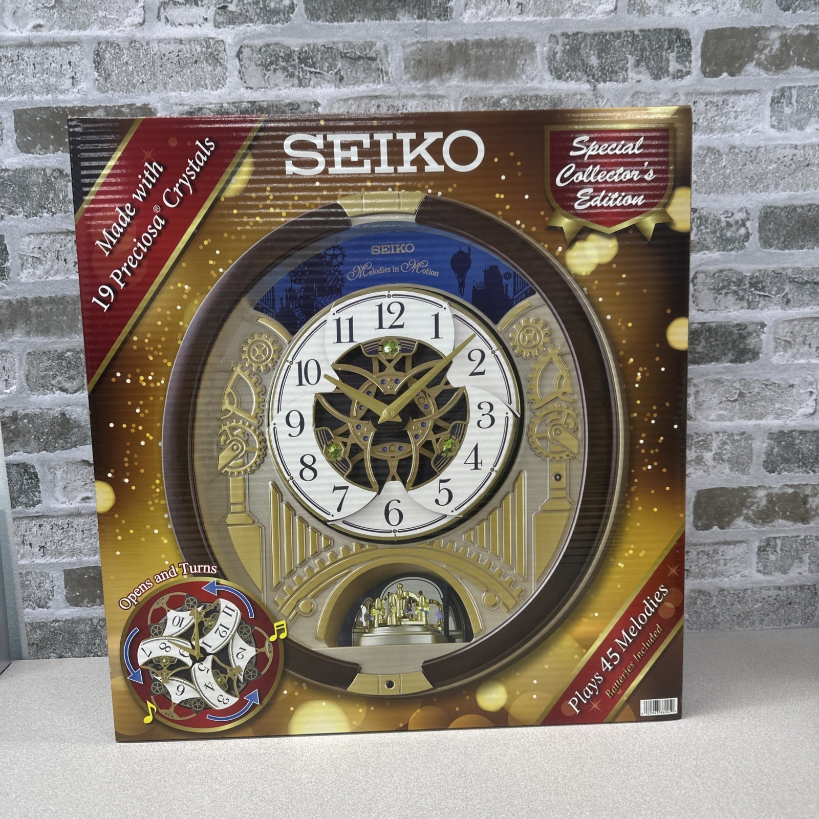 Seiko Melodies in Motion Wall Clock Special Collector's Edition 45 Melodies