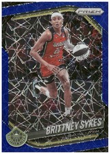 2025 Panini Prizm WNBA #121 Brittney Sykes Blue Velocity Prizms