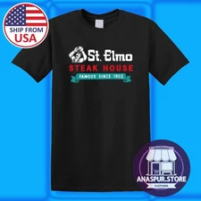 St. Elmo Steak House Restaurant Since 1902 Men's Black Size S-5XL