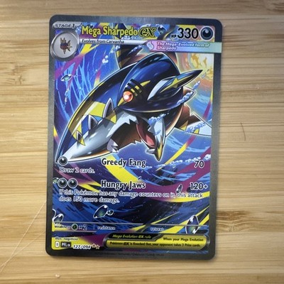 Pokemon Mega Sharpedo EX 127/160 Ultra Rare Full Art Holo English HP 330