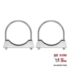 2pcs U Bolt Muffler Exhaust Clamp/4.49" 304 Stainless Steel U-Bolt 114mm
