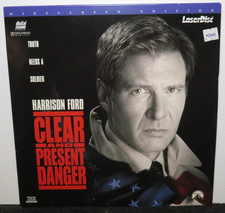 CLEAR AND PRESENT DANGER HARRISON FORD WIDESCREEN EDITION MOVIE LASERDISC