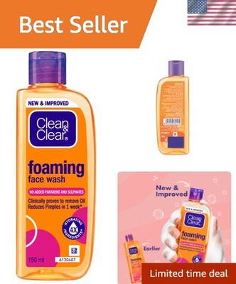 Foaming Face Wash 150ml - Oil-Free, Unscented Cleanser for All Skin Types