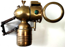 ANCIENNE LAMPE de VELO PLEIDUON au CARBURE d'ACETYLENE en LAITON 1900