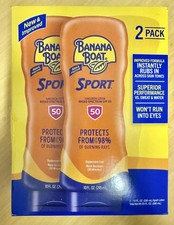 Banana Boat Sport Ultra SPF50 Sunscreen Lotion, 10 Fluid Ounce Pack of 2 10/27