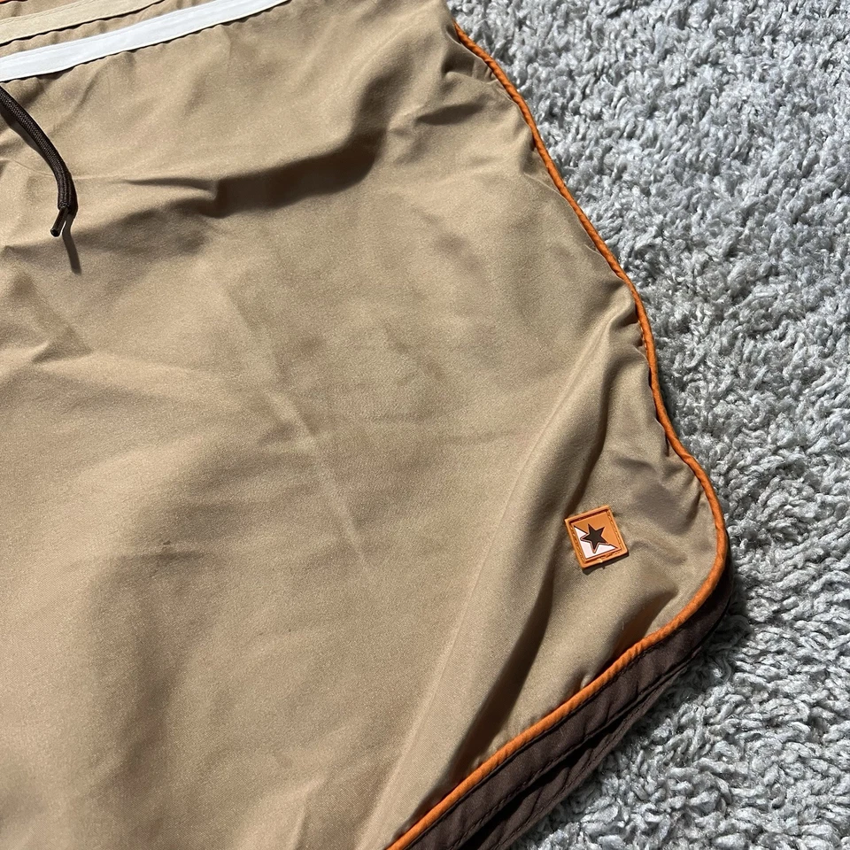 Mossimo Vintage Y2k Board Shorts Brown Striped 38 Light Trunks - Image 4 of 4