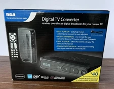 RCA Digital TV Converter DTA800B1 Analog Pass Through with Remote Original Box