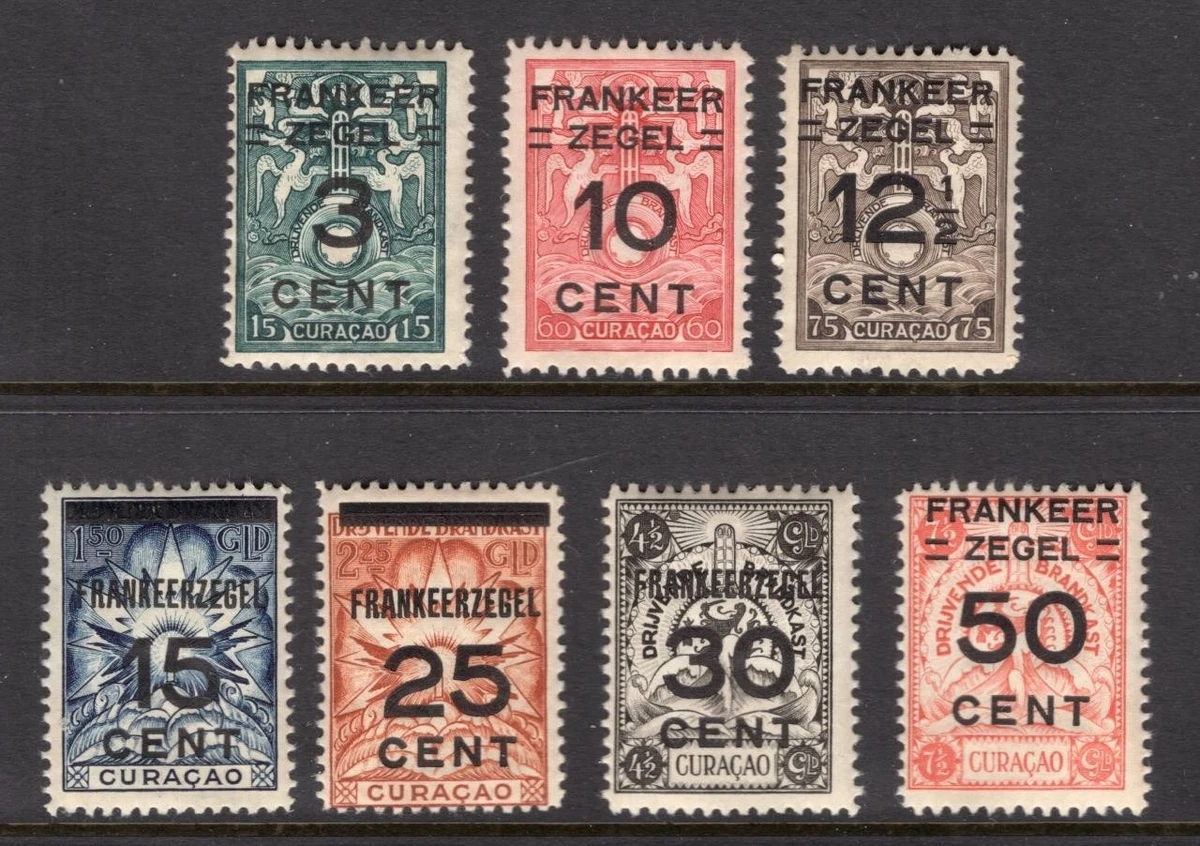 Timbres - AS7260 Dutch Curaçao 1946 Colony Map 8V MLH