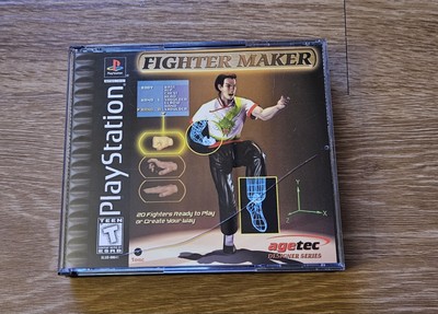 Fighter Maker (Sony PlayStation 1, 1999) Complete Mint PS1 + Poster