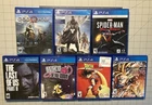 Sony PlayStation 4 7 Game Lot The Last of Us Part II Spider-Man: Miles Morales