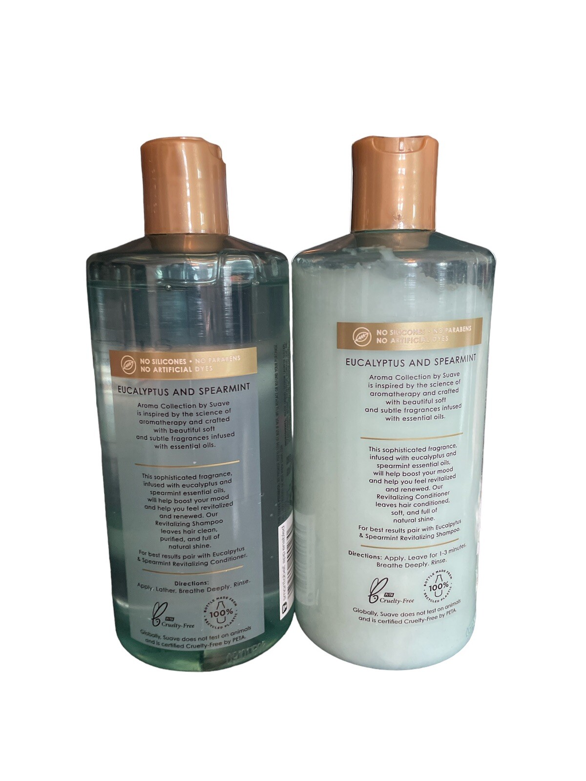 2 Pack Of Suave 13.5 Oz Aroma Collection Eucalyptus & Spearmint Shampoo