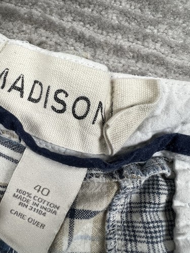 Madison Shorts Womens 40 Multicolor Patchwork 100% Cotton Casual - Picture 10 of 11