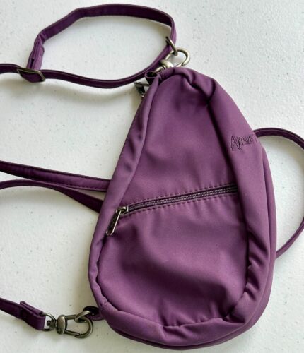AmeriBag Healthy Back Purple 8" Microfiber Crossbody Baglett Sling Bag EUC