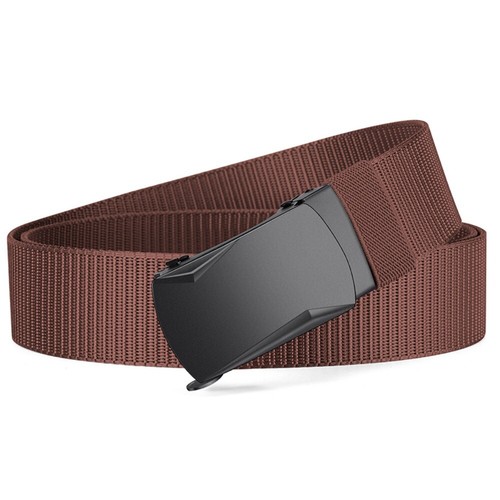 Casual Men Business Belt Durable Metal Automatic Buckle Waistband - Picture 18 of 18