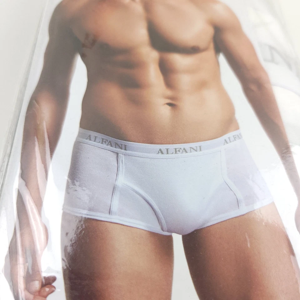 Трусы классические мужские Alfani однотонные белые без бирок 100% хлопок упаковка 5 шт. большой размер - Изображение 3 из 4