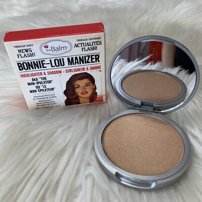 TheBalm Bonnie-Lou Manizer Highlighter, Shadow, & Shimmer Bronzer New In Box