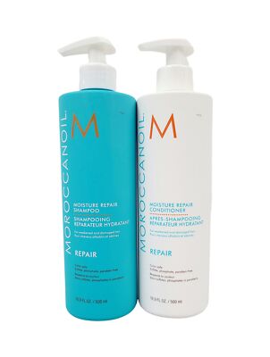 Moroccanoil 16.9oz DUO Moisture Repair Shampoo & Conditioner - 16.9oz