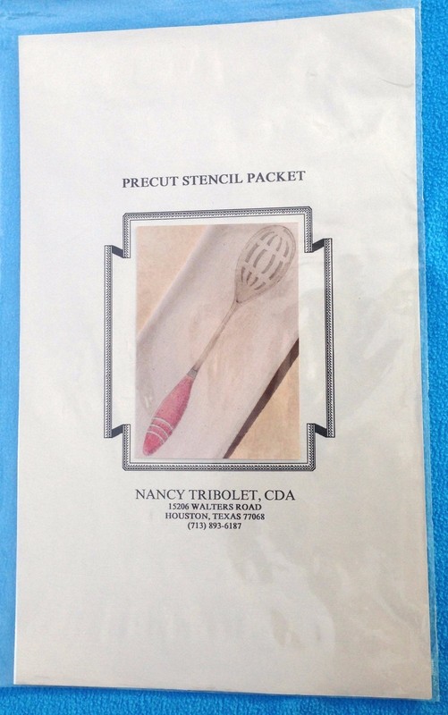 Nancy Tribolet, CDA Precut Stencil Packet - Slotted Spoon 1992  New In Package