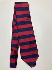 Claybrooke Mens Formal Necktie 57"Lx3.75"W Blue / Red Neck Tie