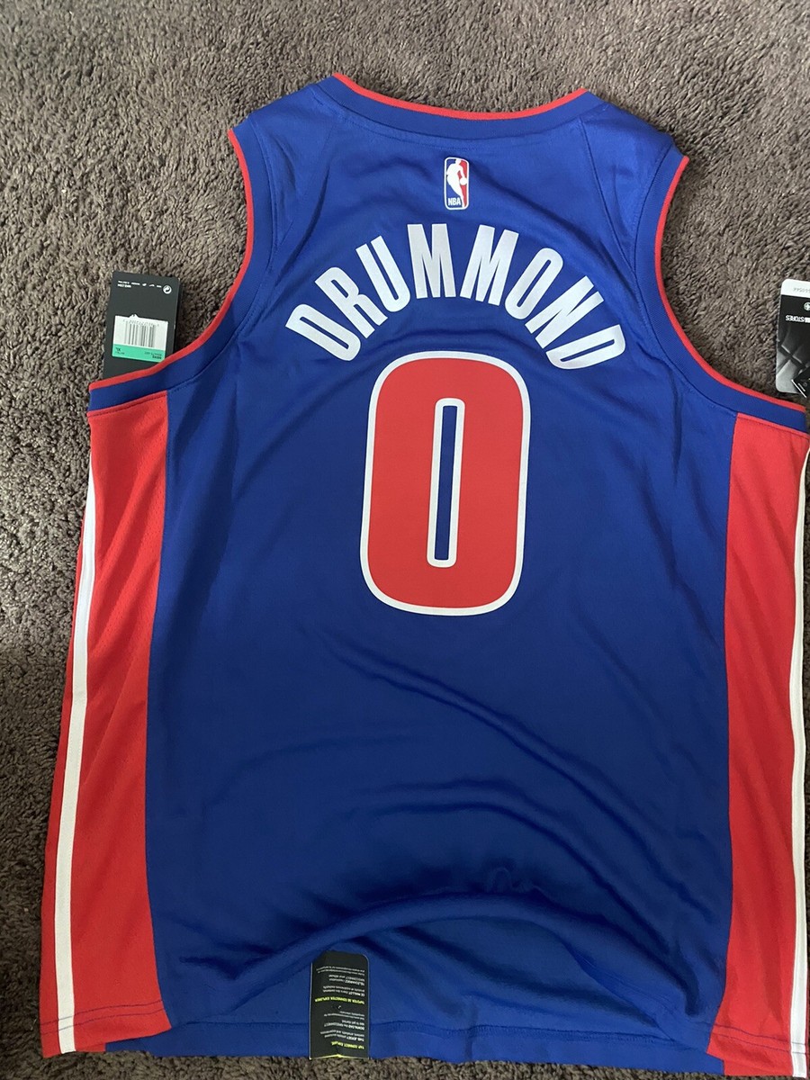 Nike NBA Detroit Pistons Drummond Pistons Icon Edition Jersey XL