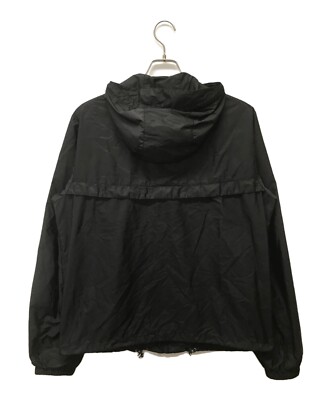PRADA Men's Mountain Parka Jacket Re- Front Logo Zip-Up Black