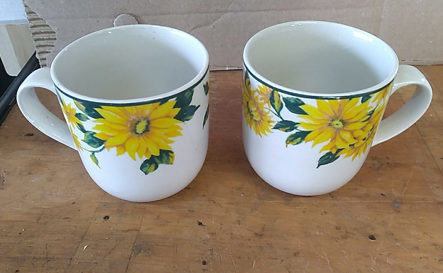 SUNFLOWER BY THOMSON POTTERY -  SET OF 2 COFFEE/TEA MUGS